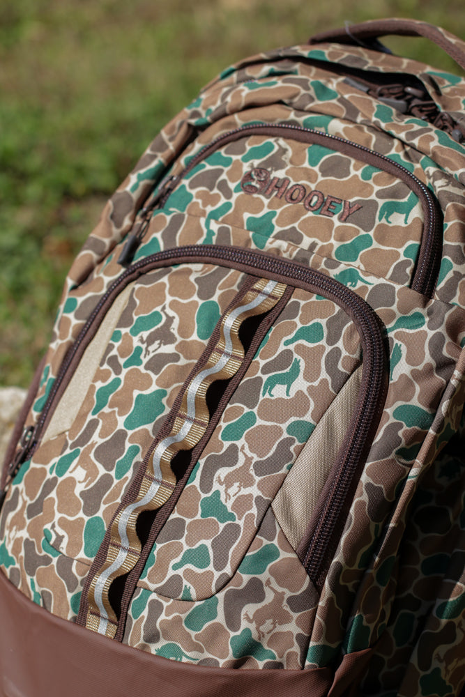 "Ox" Hooey Backpack Critter Camo/Brown