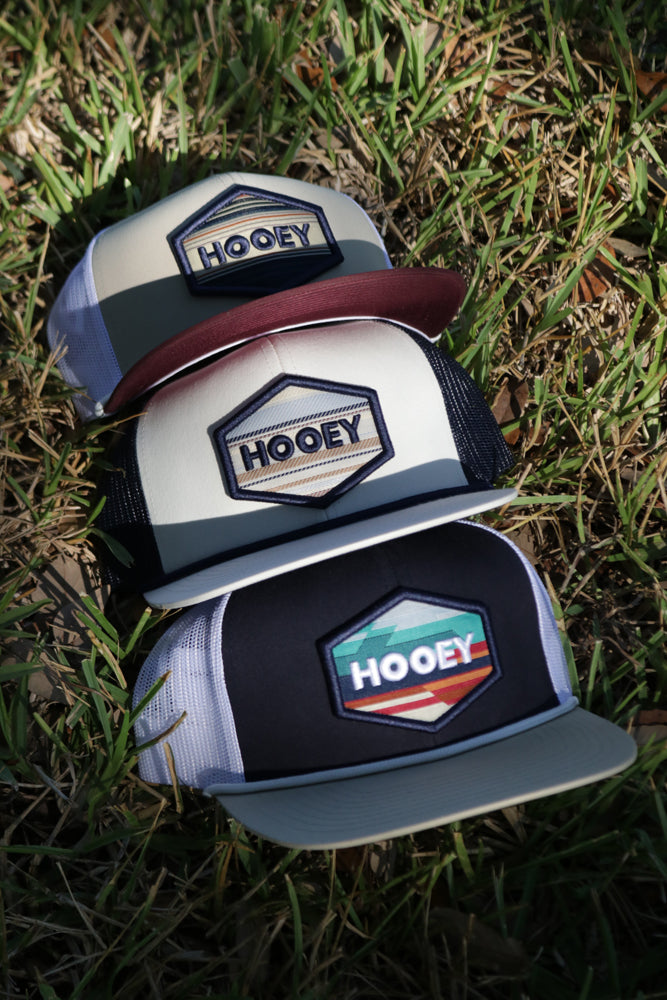 Mesa 6-Panel Trucker Snapback Hat Navy/White