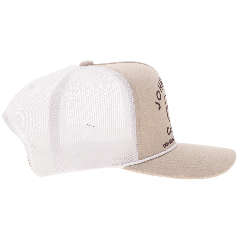 "John Wayne" Hat Tan & White w/Stitching