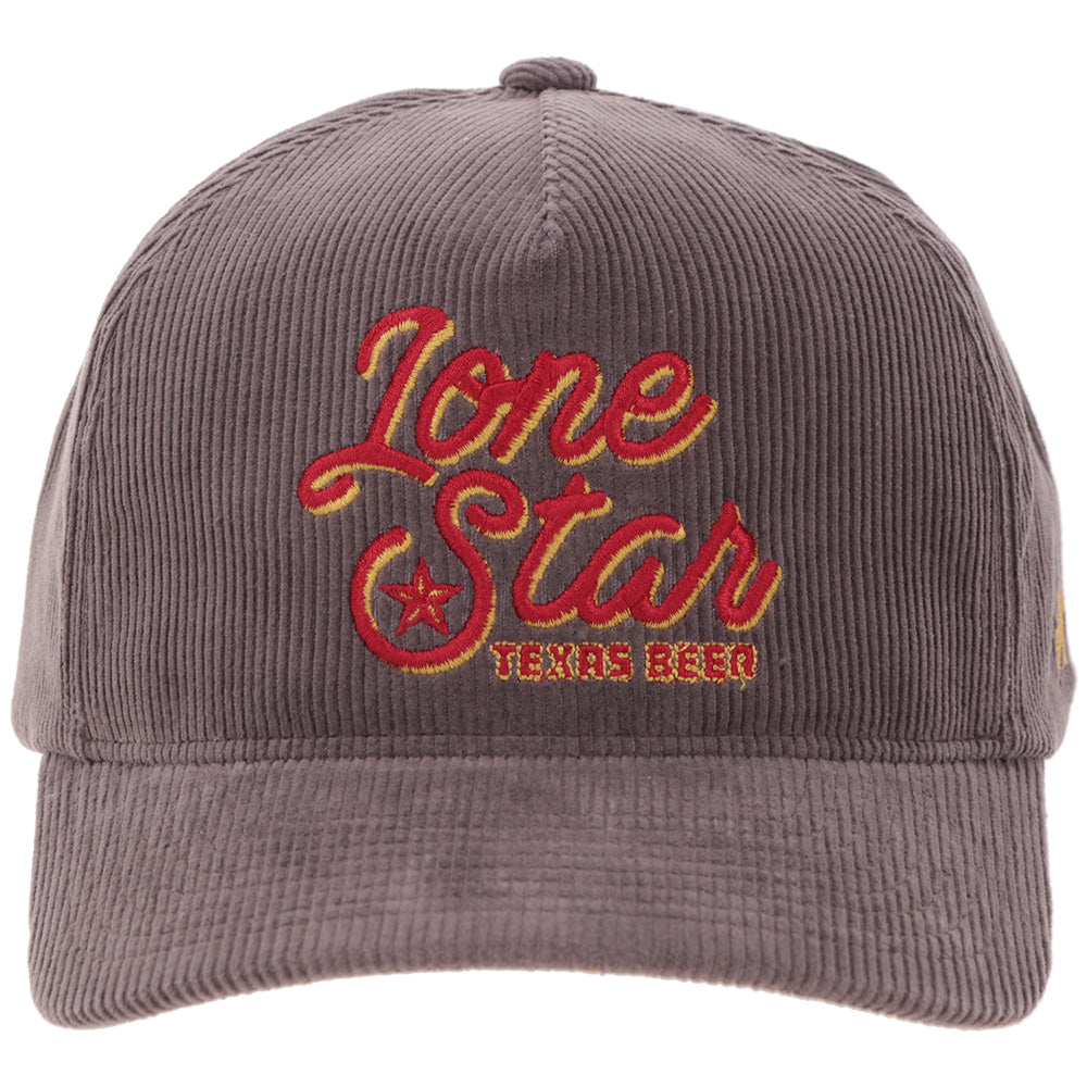 "Lone Star" Grey Corduroy w/Red/ Yellow Logo