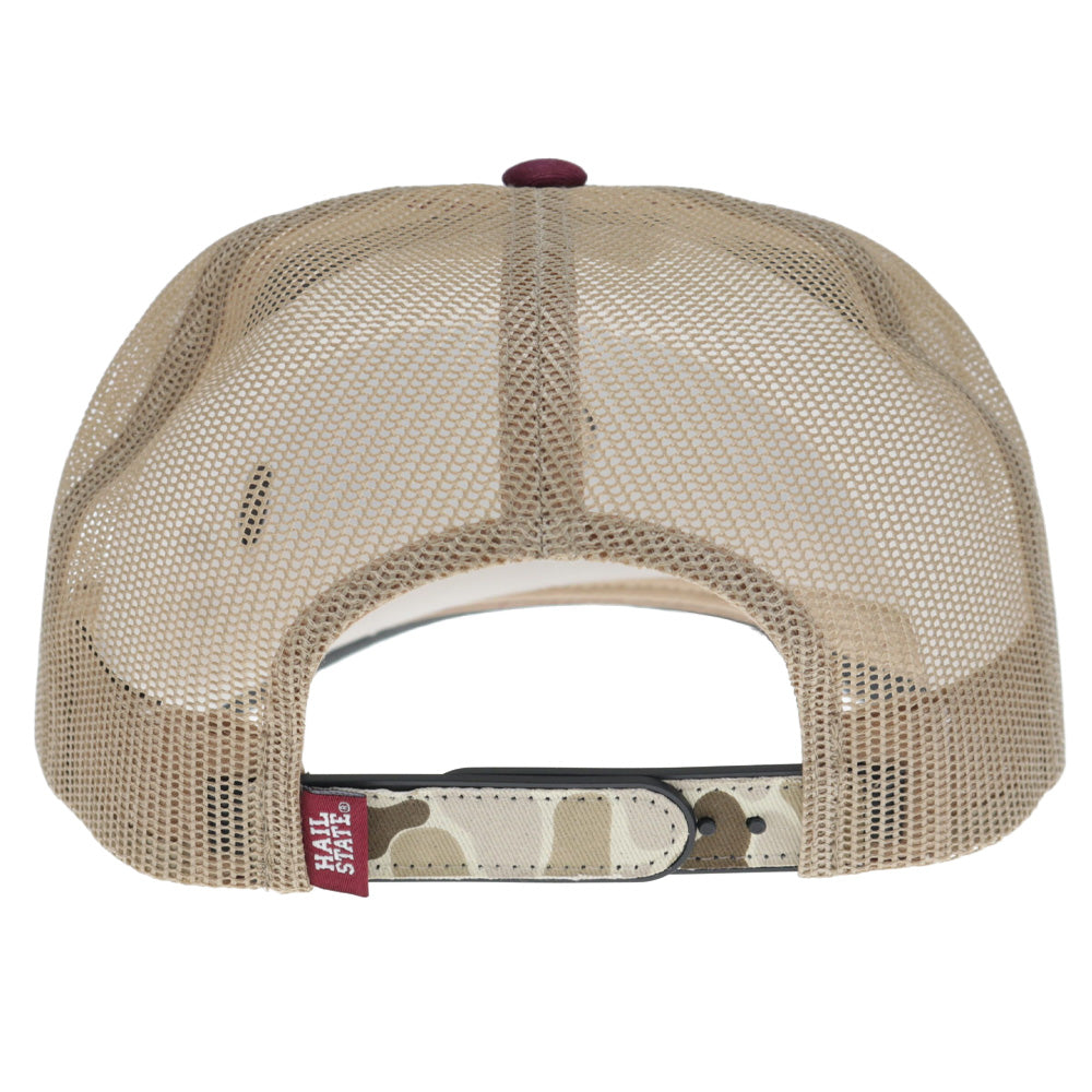 Mississippi State 5-Panel Trucker Snapback Maroon/Camo