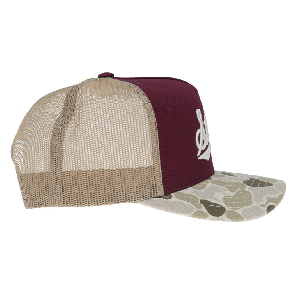 Mississippi State 5-Panel Trucker Snapback Maroon/Camo