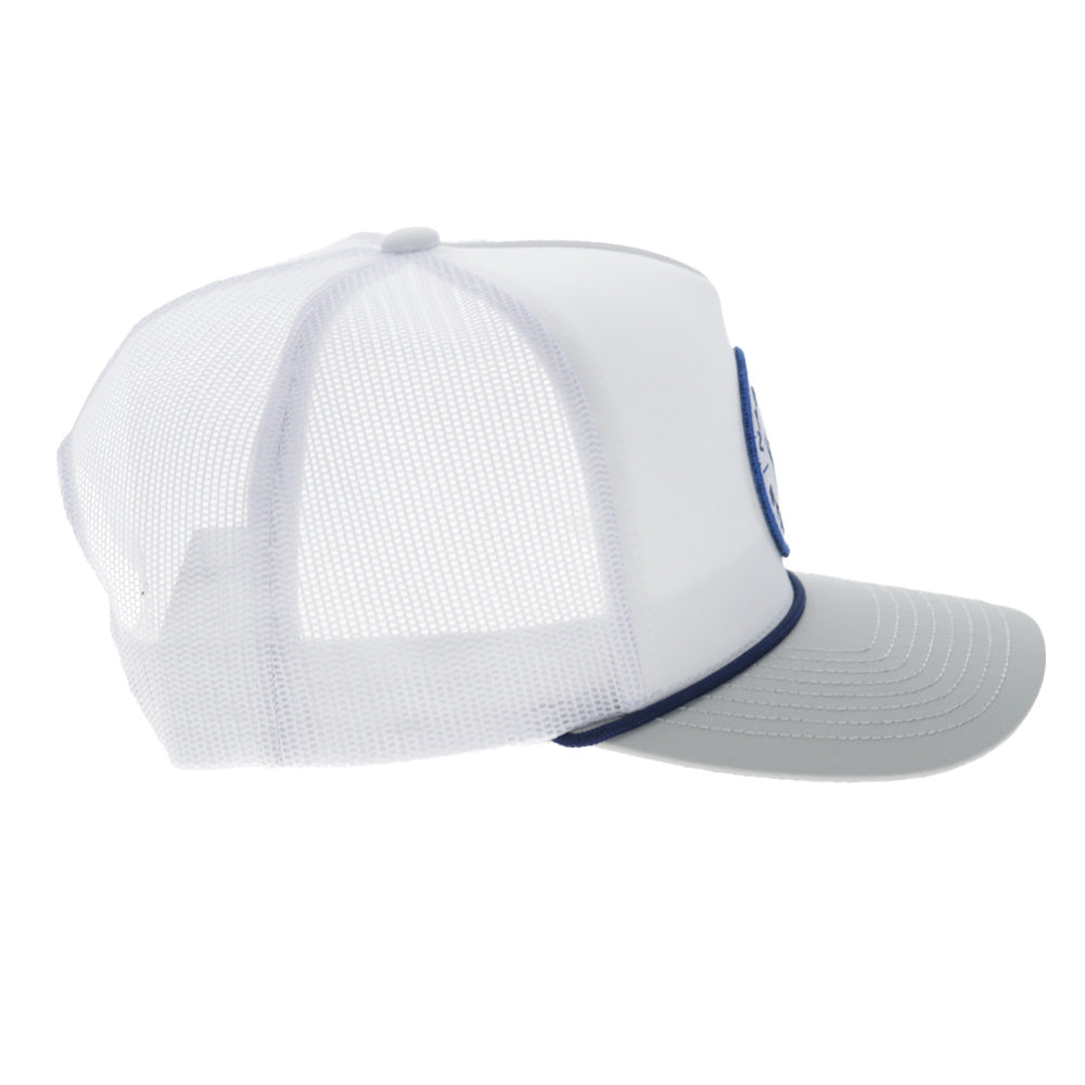 Nashville Stampede Hat White/Grey w/Circle Patch