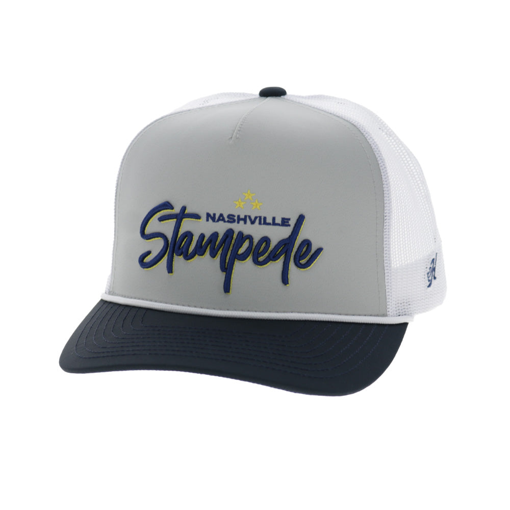 Nashville Stampede Hat Grey/White