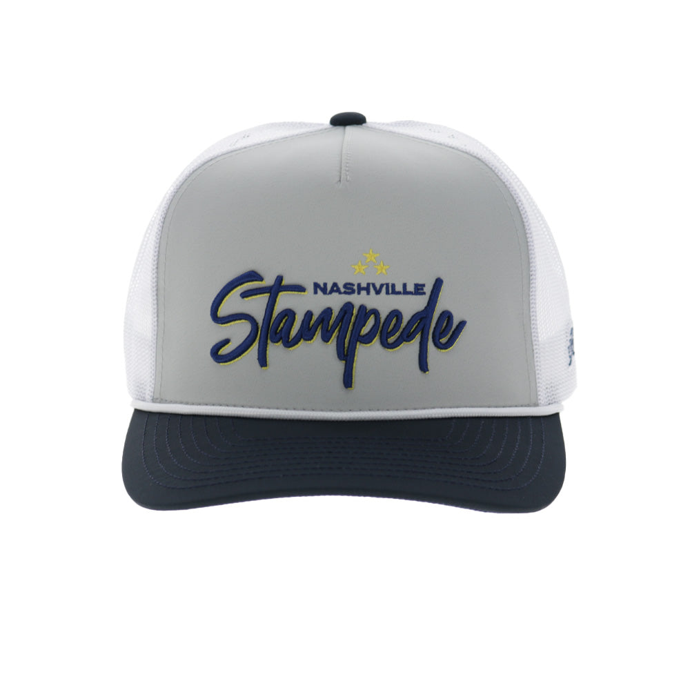 Nashville Stampede Hat Grey/White