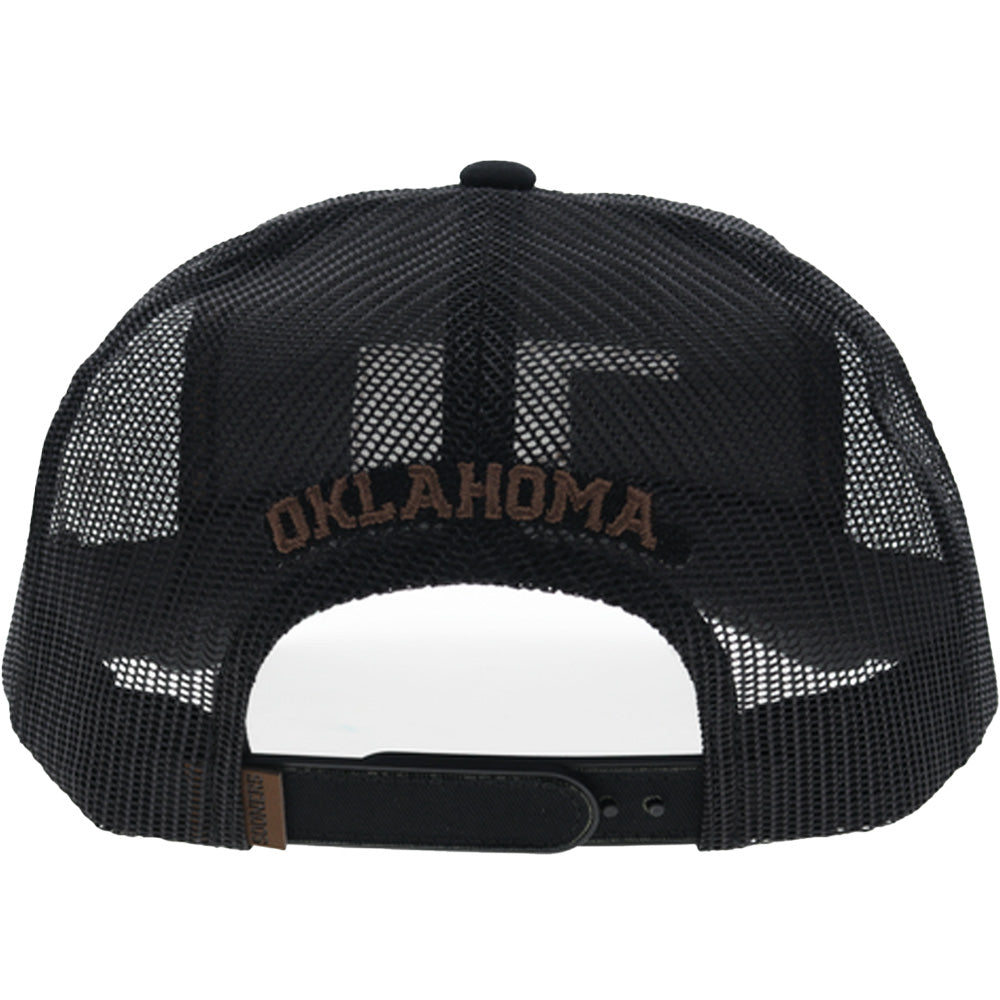 University of Oklahoma 5-Panel Trucker Snapback Hat Black