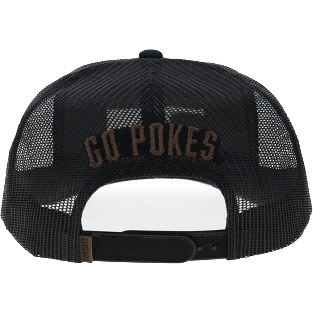 Oklahoma State 5-Panel Trucker Snapback Hat Black