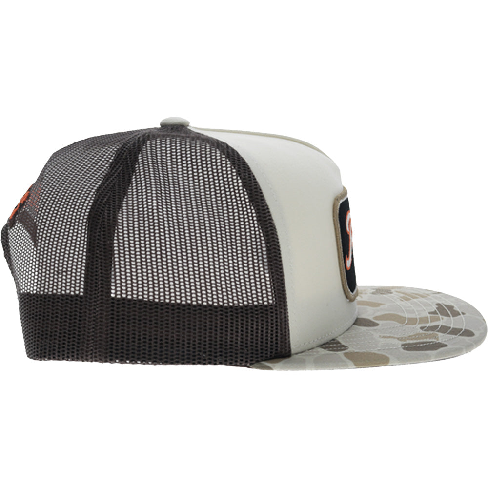 Oklahoma State 5-Panel Trucker Snapback Hat Cream/Camo
