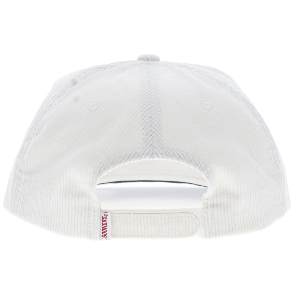 "University of Oklahoma" Hat Cream Corduroy w/ OU Logo