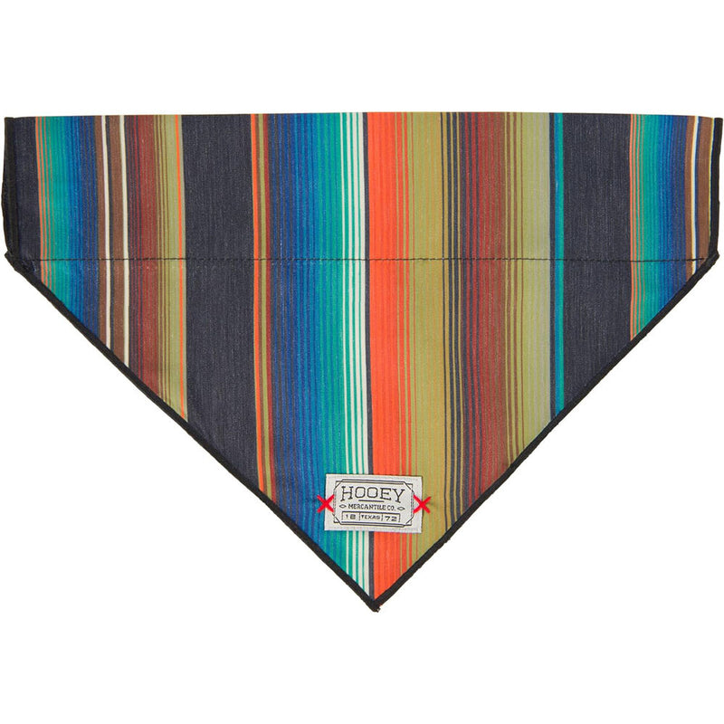 orange, green blue, and grey serape pattern pet bandana