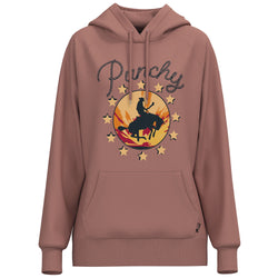 Punchy pink hoody with punch logo