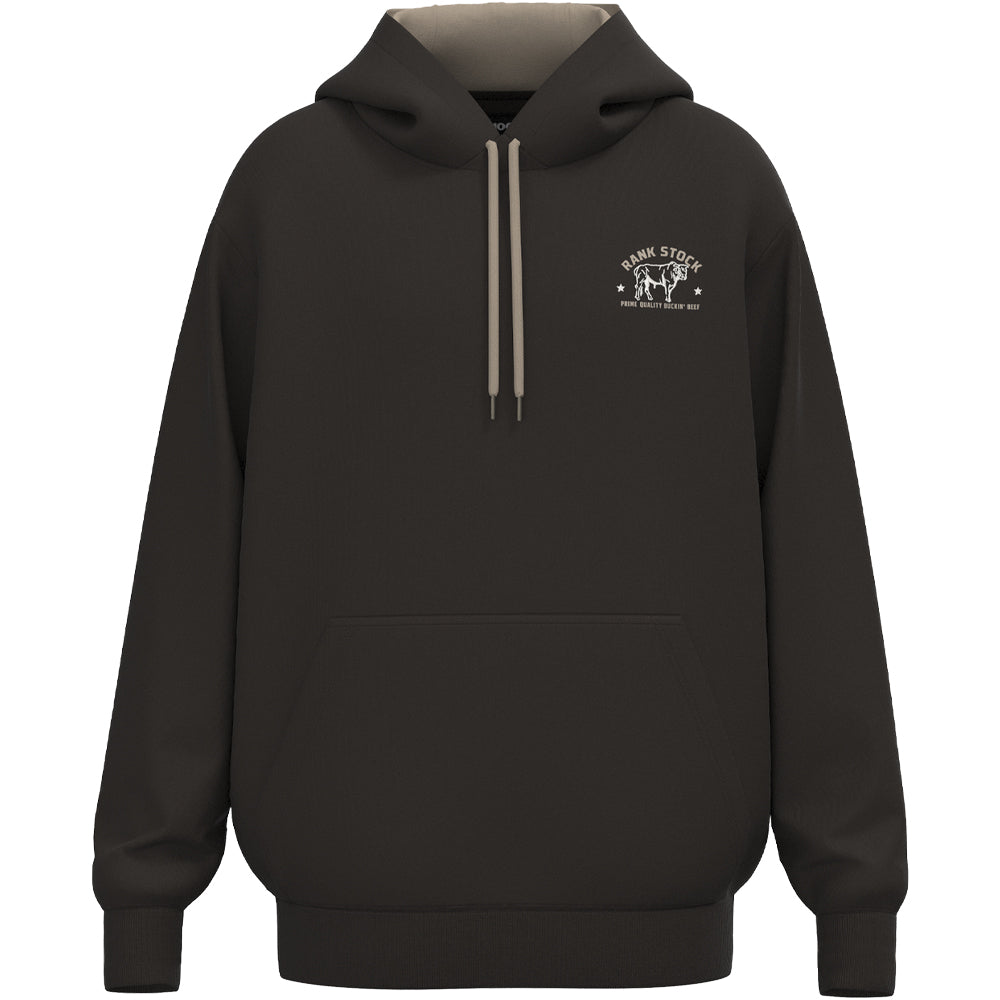 Charbray Rank Stock Hoody Dark Brown