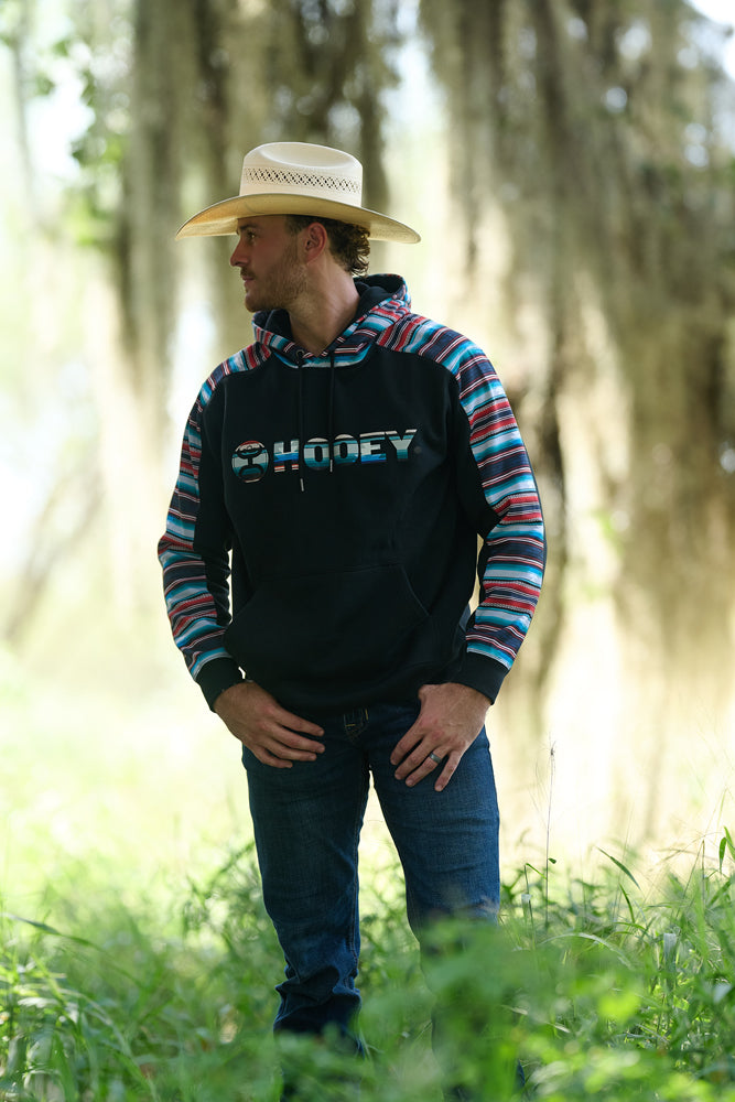 Canyon Hoody Black w/ Multi-Color Stripes