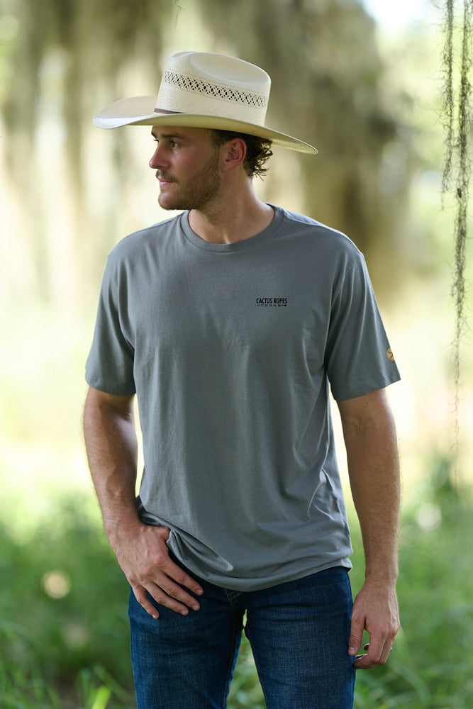 Cactus Ropes T-shirt Dark Grey