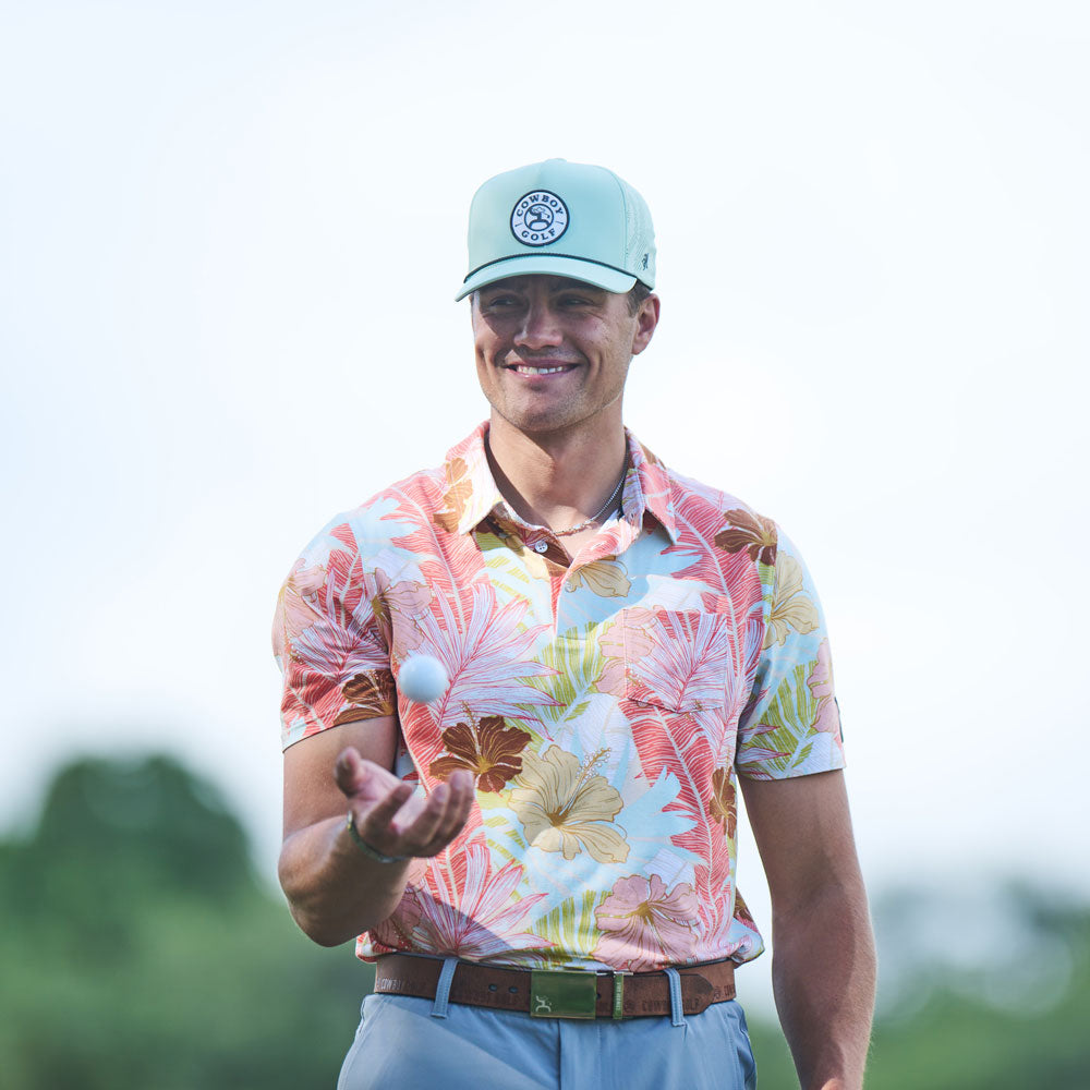 "Draw" Hat Mint w/White & Black Circle Patch