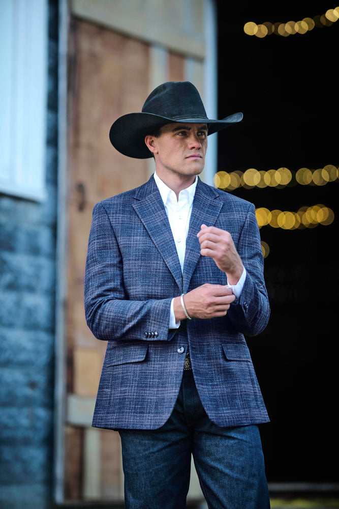 Hooey Sport Coat Blue Plaid