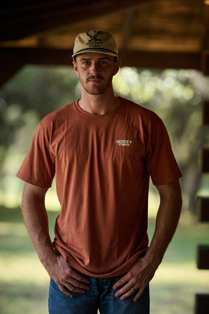 Toller Hooey Outfitters T-shirt Rust w/Bird Dog Logo