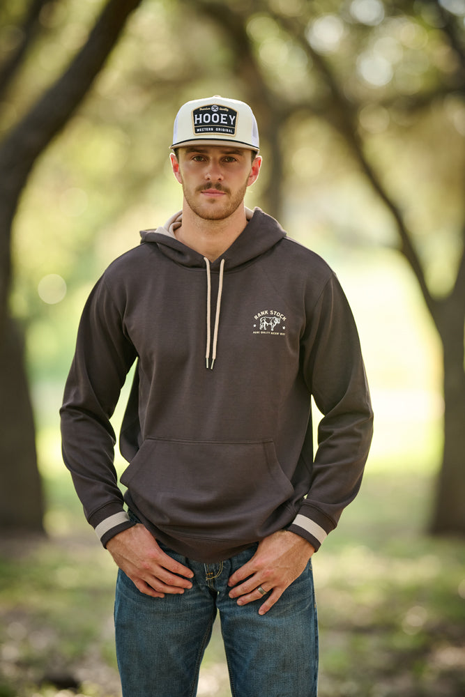Charbray Rank Stock Hoody Dark Brown