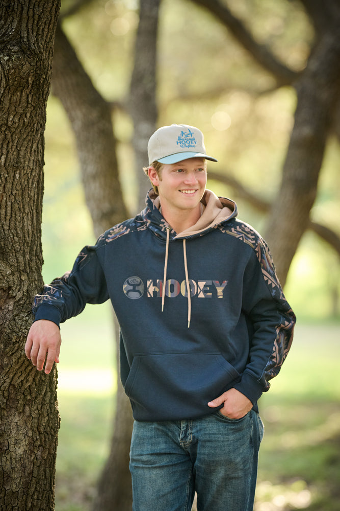 Canyon Hoody Dark Navy w/Aztec Detailing