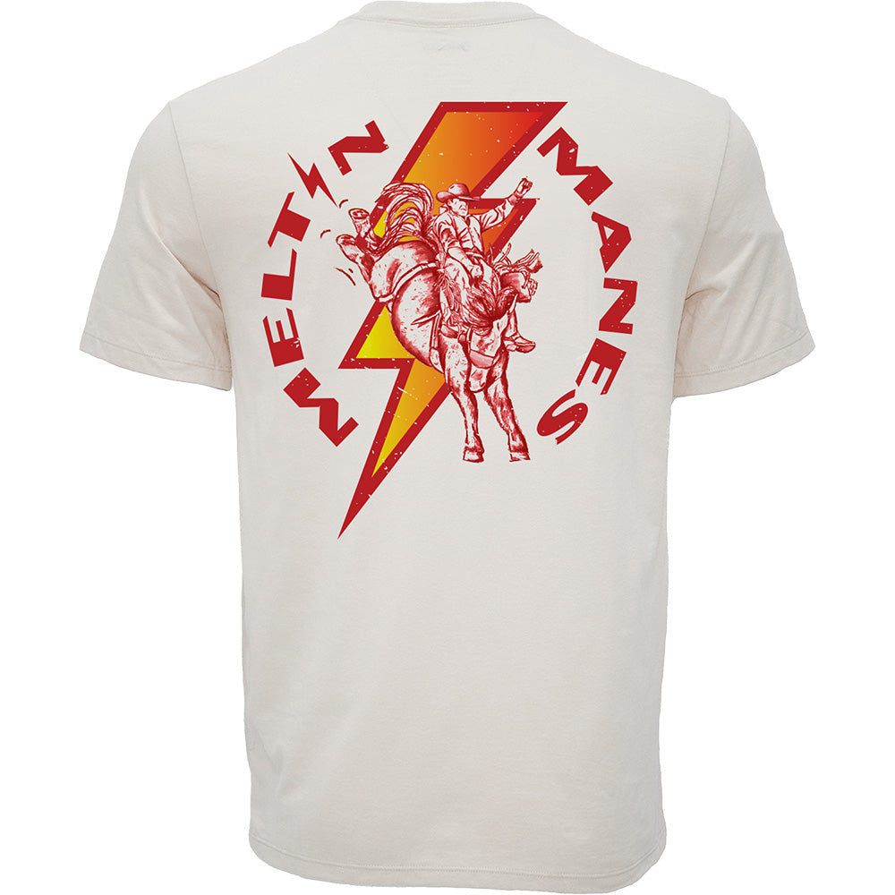 YOUTH "Meltin' Manes" Cream Hooey T-shirt