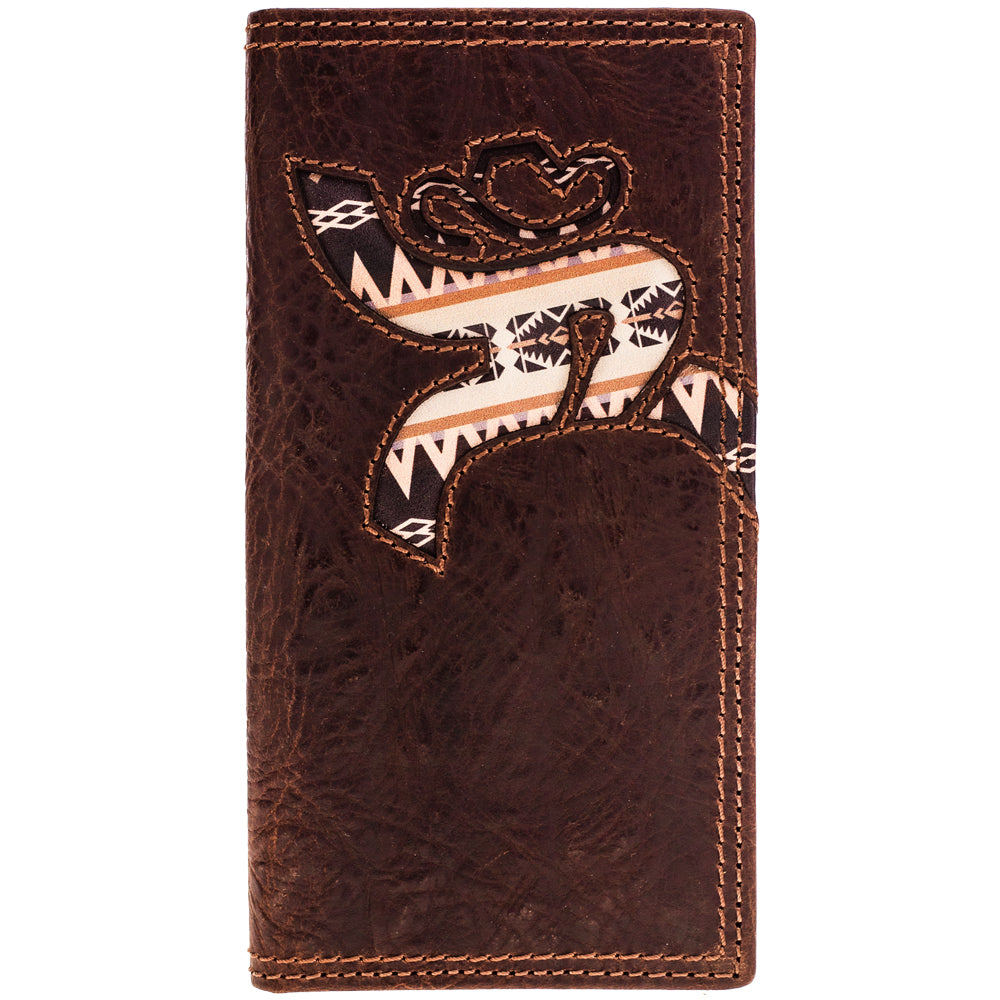 Men's Western Wallet Genuine Leather Hand Crafted Cowboy Bifold Wallet