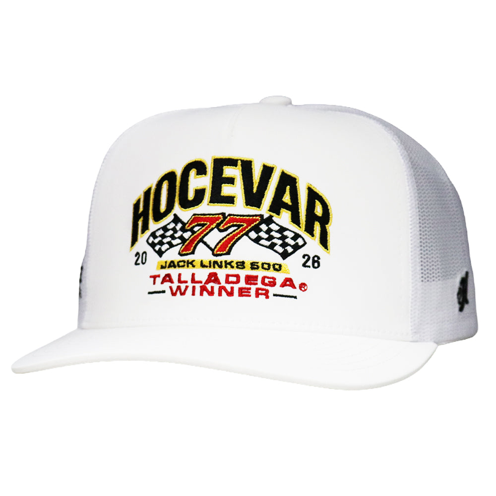 Spire Motorsports Hocevar Hat White w/Black & Yellow