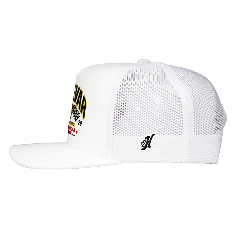 Spire Motorsports Hocevar Hat White w/Black & Yellow
