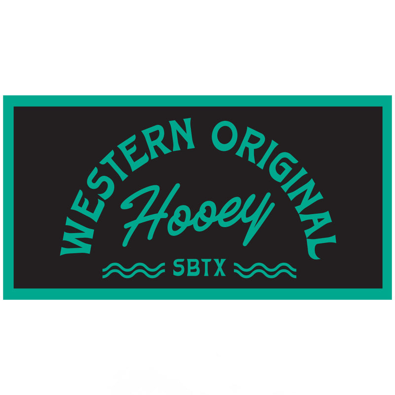 black and turquoise "Western Original Hooey" logo