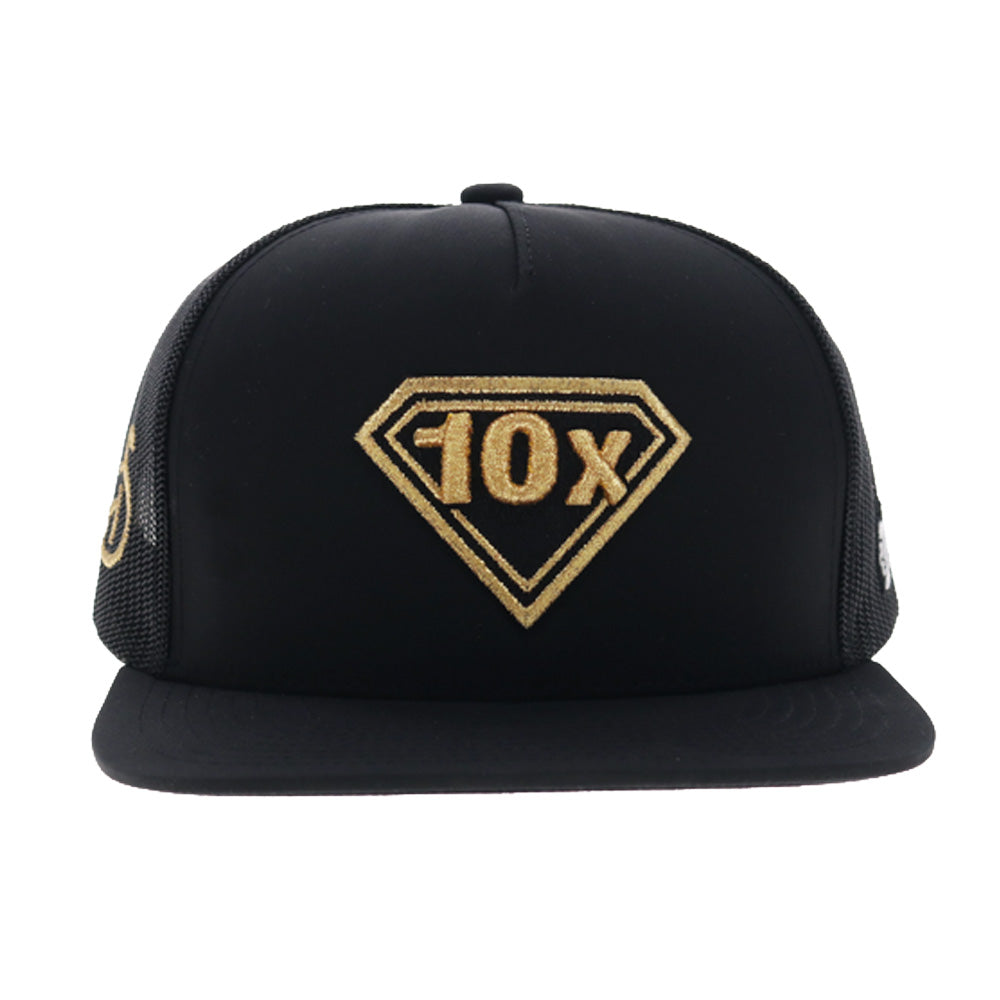 Stetson 10X Hat Black w/Yellow