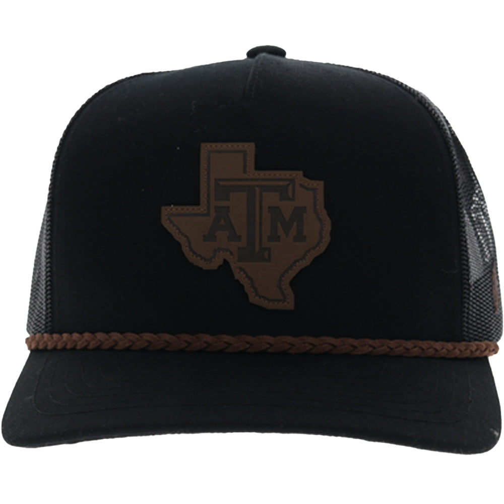 Texas A&M 5-Panel Trucker Snapback Hat Black
