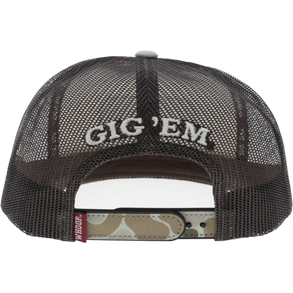 Texas A&M 5-Panel Trucker Snapback Cream/Camo Hat