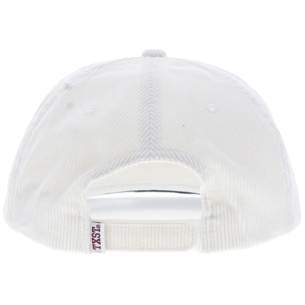 Texas State Hat Cream Corduroy w/Multi Color Circle Patch