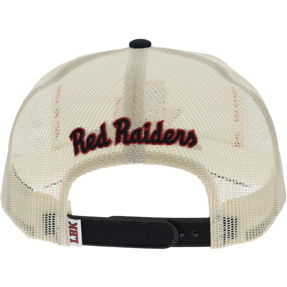 Texas Tech 5-Panel Trucker Snapback Hat Cream/Black