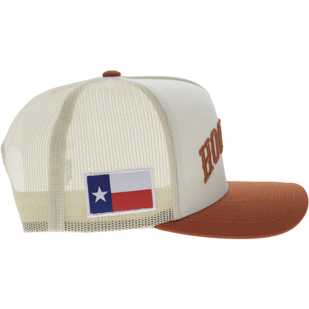 University Of Texas 5-Panel Trucker Snapback Hat Cream/Orange