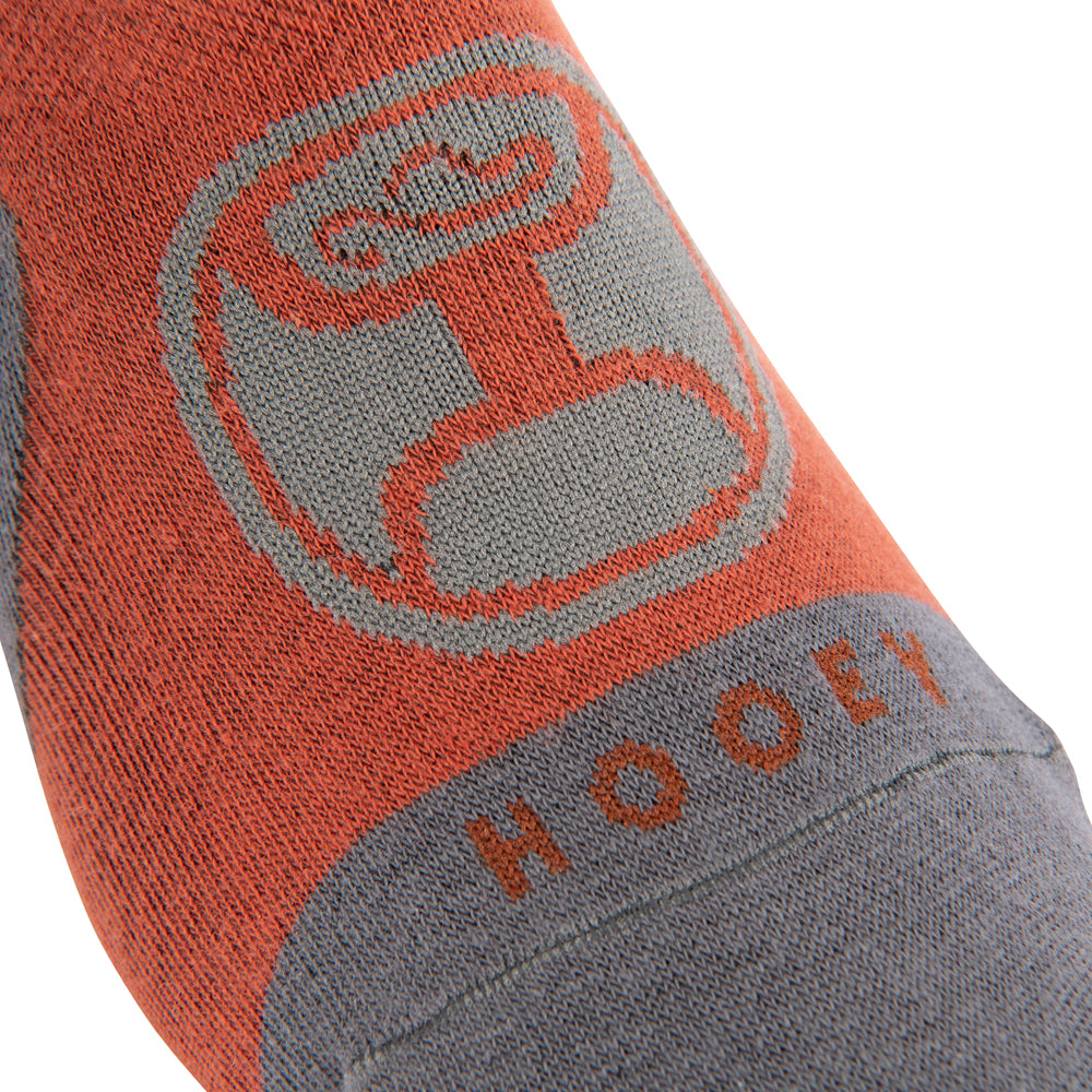 Hooey Athletic No-Show 2-Pack Sock Charcoal & White