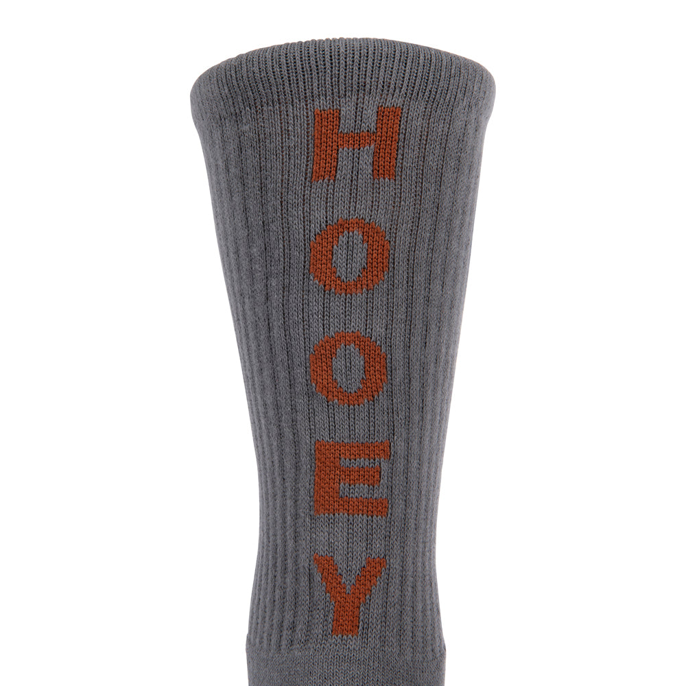 Hooey Athletic Crew 2-Pack Sock Charcoal & White