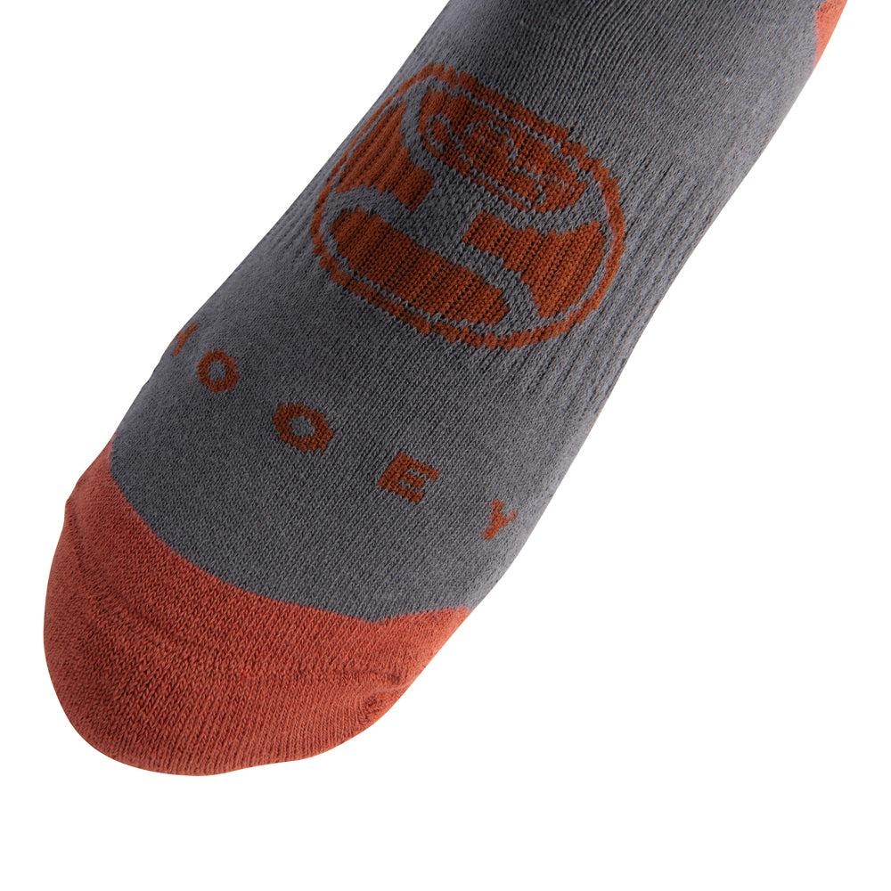 Hooey Athletic Crew 2-Pack Sock Charcoal & White