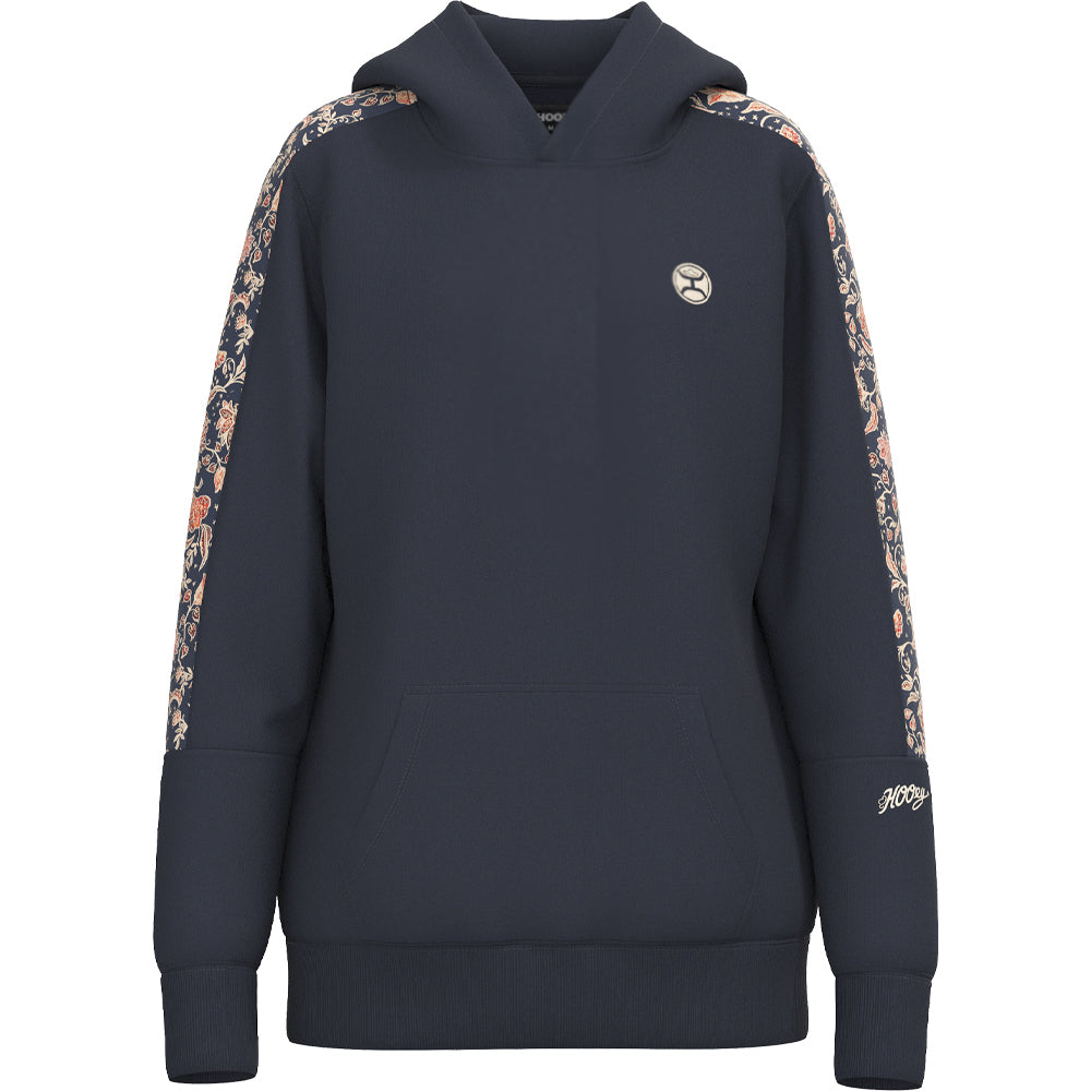 YOUTH Canyon Hoody Dark Navy w/Floral Print