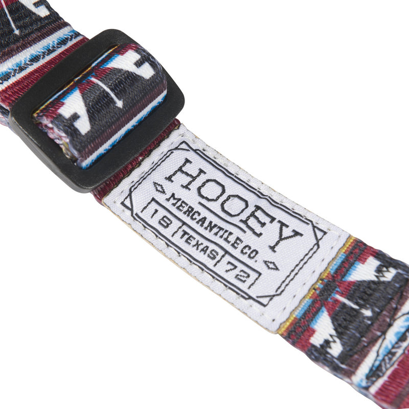 Close-up image of the Hooey Mercantile Co. tag on the totem pet walking harness