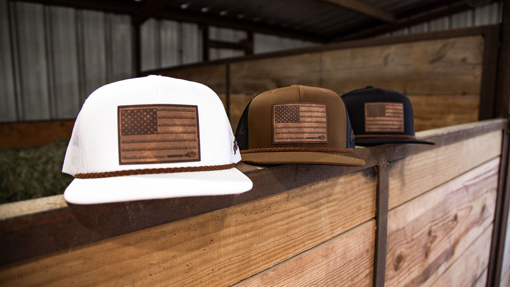 "Liberty Roper" White w/Leather Patch