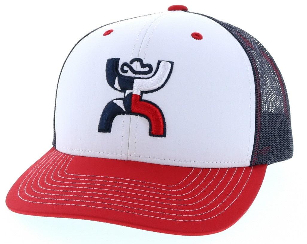 Youth HOOey White/Red Dallas Cowboys Mesh Trucker Snapback Hat