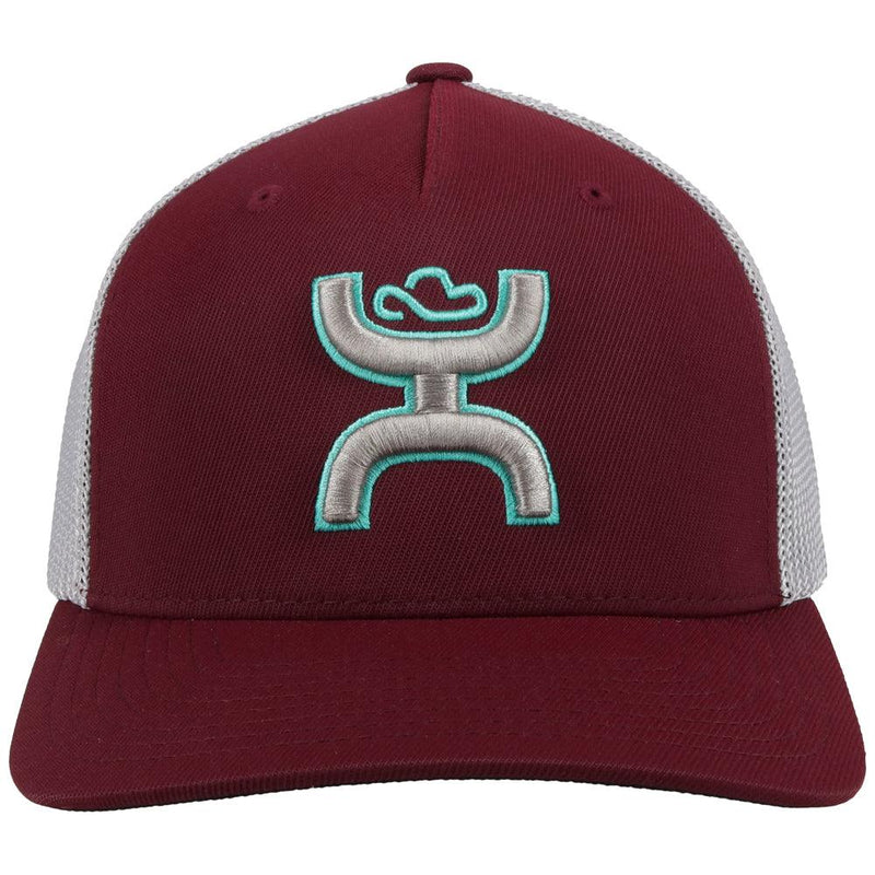 "Coach" Maroon/Grey Youth Hat