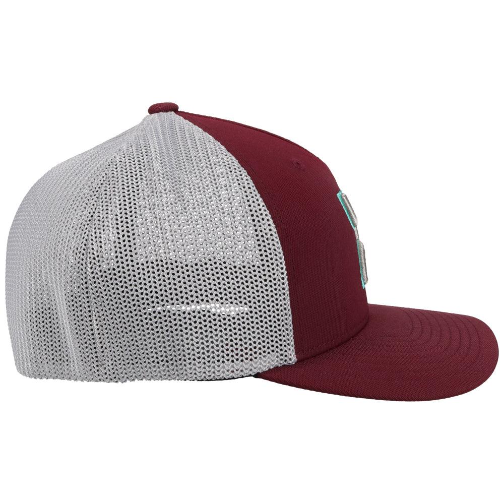 "Coach" Maroon/Grey Hat