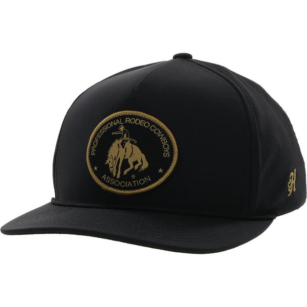 PRORODEO Black/Gold Retro Patch Hat