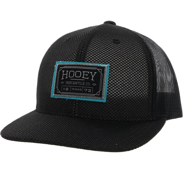 Doc youth black hooey hat with blue and black patch