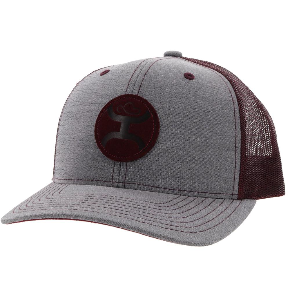 Hooey Blush Snapback Cap Grey/Burgundy