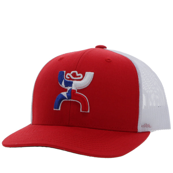 "Texican" Red/White Hat