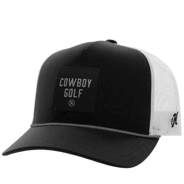 "Cowboy Golf" Black/White Hat