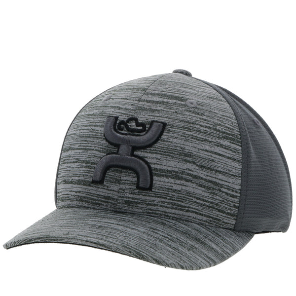 Hooey "Ash" heather gray hat with dark grey hooey logo