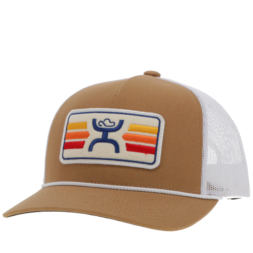 Men's HOOey Tan/White Dallas Cowboys Logo Trucker Snapback Hat